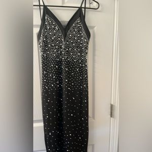 Elegant chic rhinestone formal dress size small NWOT